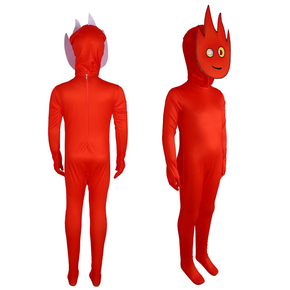 And Fireboy Watergirl Cosplays Costumes Full Body Game Jumpsuit Performance