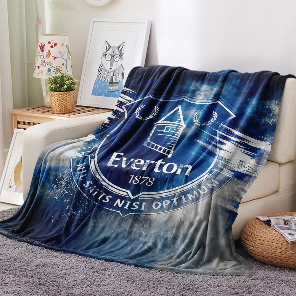 Everton F.C Flannel Blanket, High quality Comfortable for All Seasons, Home Decor, Warmth and Comfort