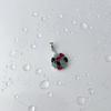 Silver Pendant with Ruby, Sapphire, Emerald (2142669)