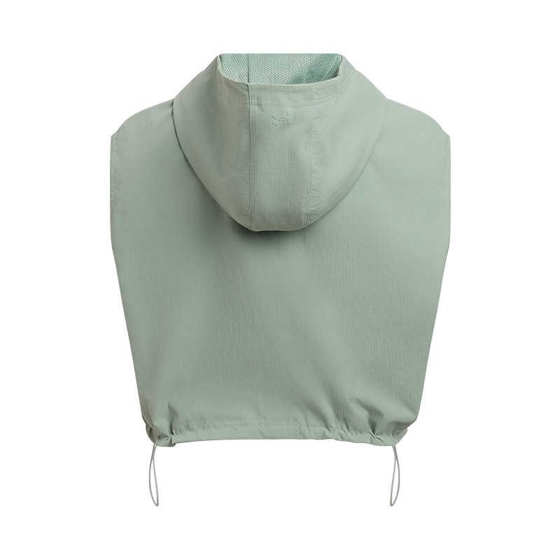 Under Armour Неудержимая SS25 Повседневная серия Однотонный Модный Простой Универсальный Жилет с капюшоном Женский жилет Лаймово-зеленый 1389666-348