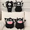 Creative Funny Little Black Monster Doll Plush Toy Doll Cute Children Soothing Rag Doll Birthday Gift