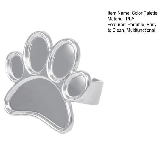 Mini Claw Ring Palette 3D Printed Nail Art Color Palette Mixing Ring Portable Small Nail Color Blending Tray for Nail Polishes