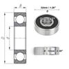 Motoforti 6201DDU Deep Groove Ball Bearings P0 12x32x10mm Lubricated Bearings Double Rubber Seal Scooter Skateboard Wheel