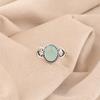Aqua Chalcedony Gemstone 925 Sterling Silver Jewelry Handcrafted Statement Ring RR-8-14
