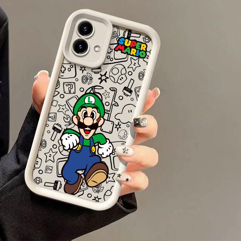 Super-Bros Phone Case for Marios Motorola Moto Edge 40NEO 50 Pro 60 Fusion G05 G14 G15 G24 G32 G35 G52 G53 G60 G75 G84 G85 Cover