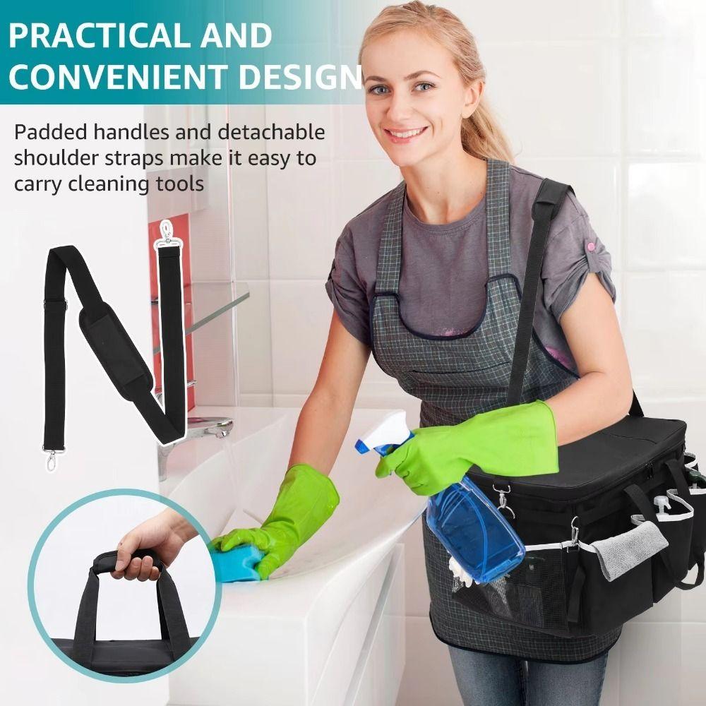 Waterproof Car Tool Storage Bag Adjustable Shoulder Strap Car Detailing Bag Kitchen