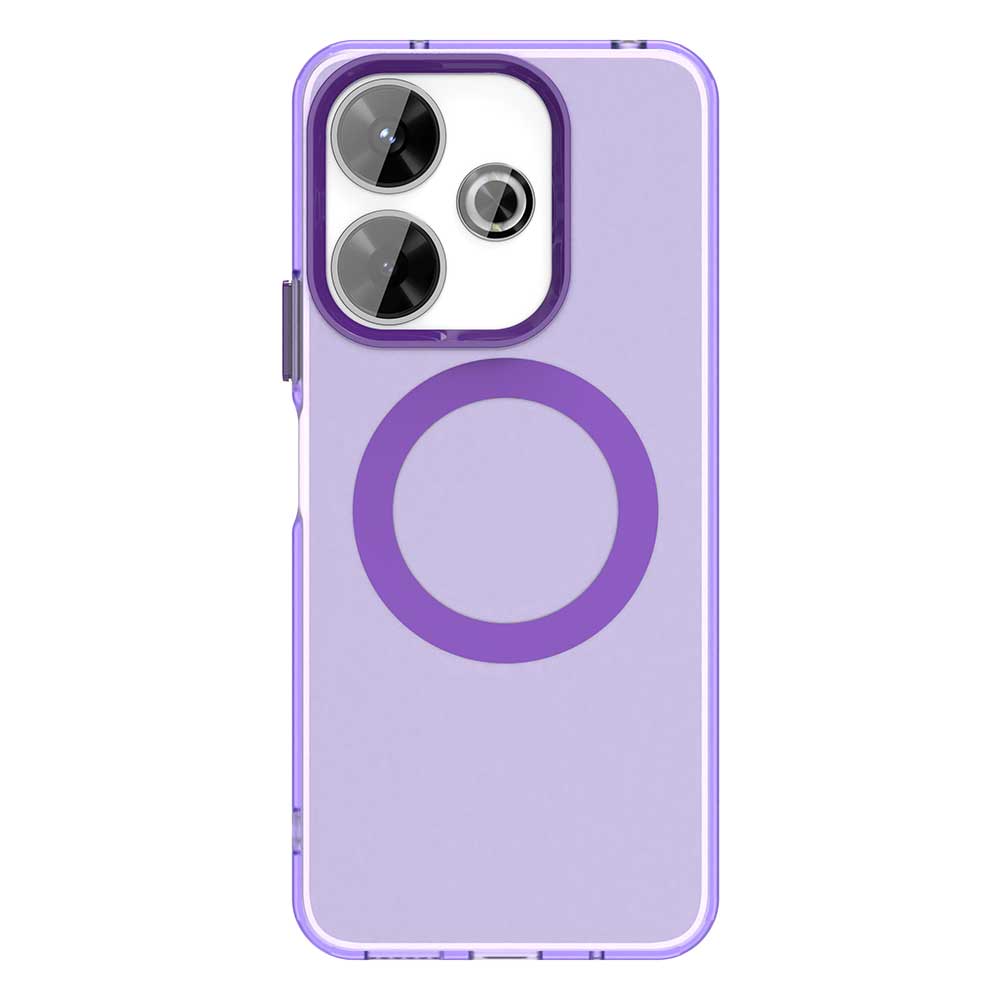 Матовый чехол Magsafe для телефона Xiaomi Redmi 13 5G 13 4G Note 13R Защитный чехол Магнитная беспроводная зарядка Ударопрочная задняя крышка