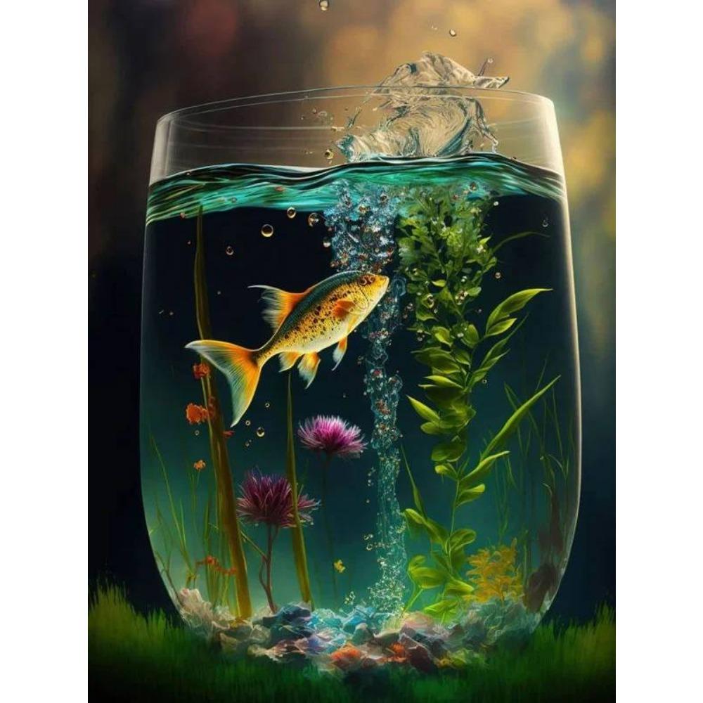 DIY полный круг алмазная живопись вышивка крестиком 3D художественный стиль домашняя сцена декоративная алмазная живопись 5d алмазная живопись