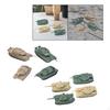 8Pcs 1:144 Scale Tank Model DIY Puzzle 4D Modern Rotatable Fort for Gifts Children Kids