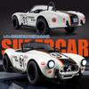1:24 Ford Shelby Cobra 427 S/C Modified Car Alloy Car Model Sound and Light Pull Back Children's Toy Collectibles Birthday Gift
