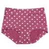 Modal Large Size Panties for Fat Lady Fashion Polka Dot Briefs High Waist Wide Leg Boyshorts Cotton Crotch Underpants