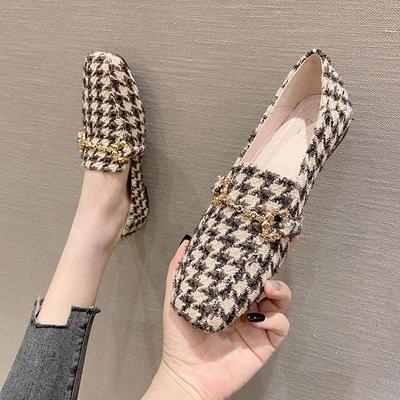 2025 Весна Осень Обувь Женская Плоская Мягкая Модная Брендовая Женская Одиночная Вечерняя Обувь Плоская Нескользящая Бежевый Черный Большой Размер 42