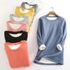 Women Thick Fleece Sweatshirt Winter Velvet Warm  Underwear Top