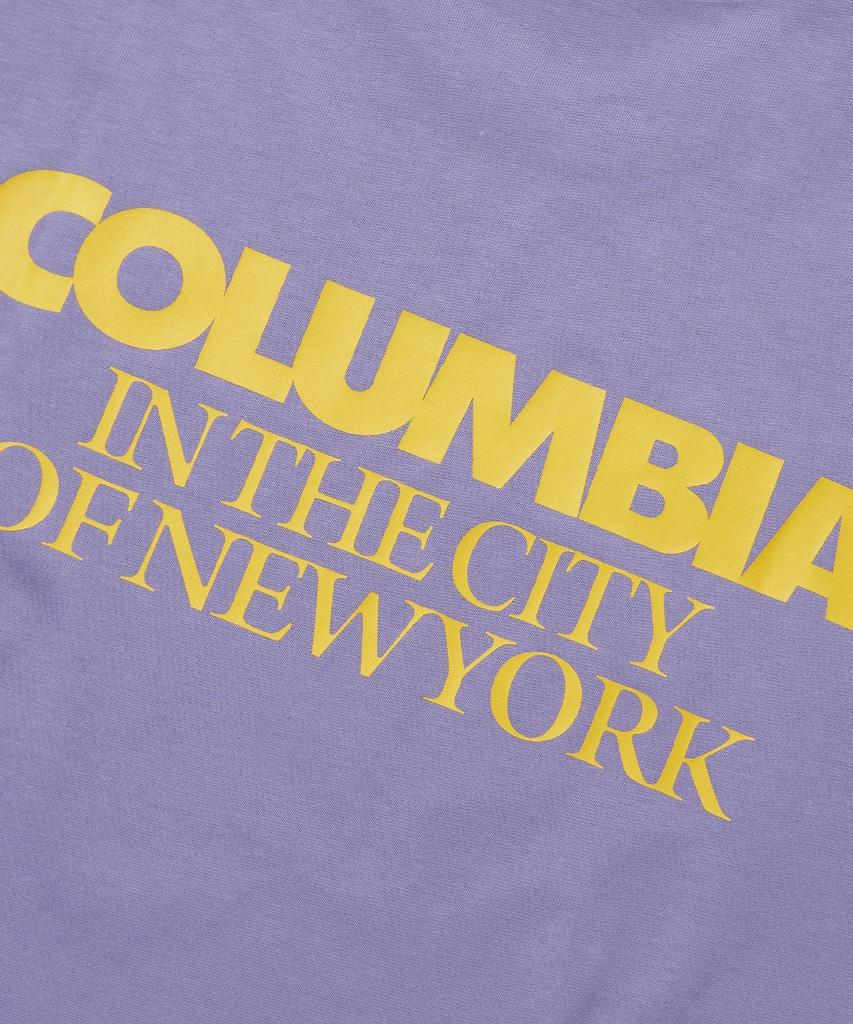 COLUMBIA UNIVERSITY Back Logo S/S T-Shirts_Light Violet