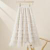 Spring/Summer 2025 Women's Layered Mesh Tutu Skirt: Multi-layer, Super Long Gauze Cake Skirt