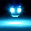 cciyu 5 Pack T10 168 194 wedge 5-5050-SMD Ice Blue LED Bulbs Replacement fit for Cab Marker Light lamps combo 1999-2012 For Ford F250 Super Duty F350