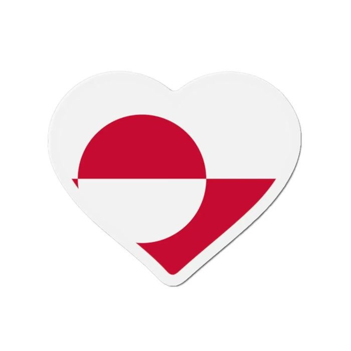 Aimant Coeur Drapeau Groenland - Multicolore - 10 Cm - 50 Pièces - Résine Synthétique - Mixte