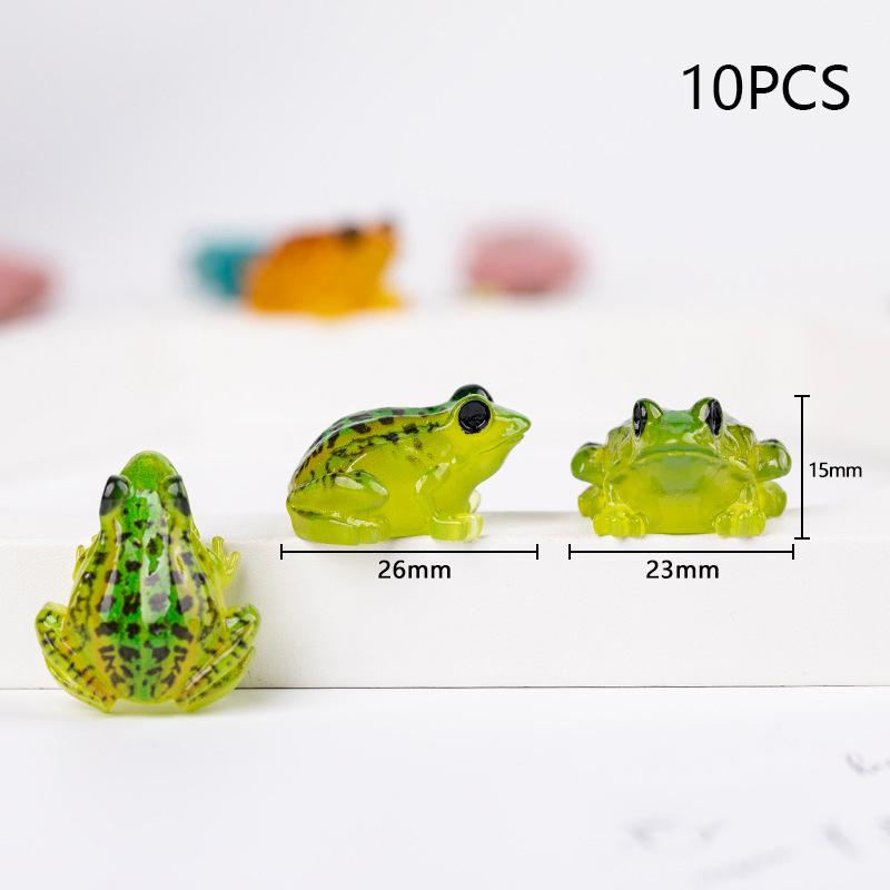 10 шт. серебристые миниатюры кукольных домиков лягушек, милый сказочный садовый гном, мох, террариум, декор, поделки, бонсай, товары для творчества, фигурка