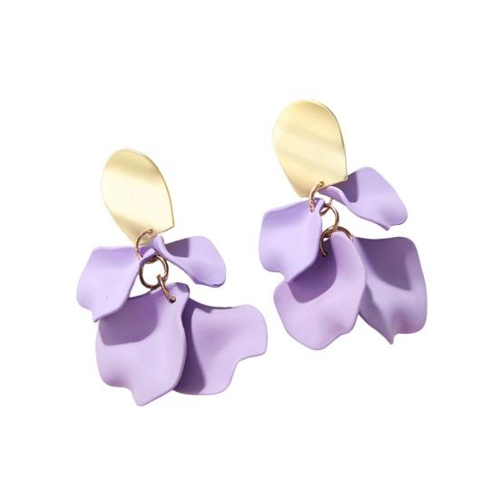 Yousheng 1 пара серег-капель в стиле ретро с лепестками роз, длинные стильные серьги-подвески, яркие цветные серьги, ювелирные аксессуары