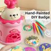 Reusable Badge Press Machine Manual Press Badge Press Machine Kit  Art Handicraft