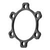 Alloy Bike Hub Conversion Adapter 100*15 to 110*15   Accessory (for Front)