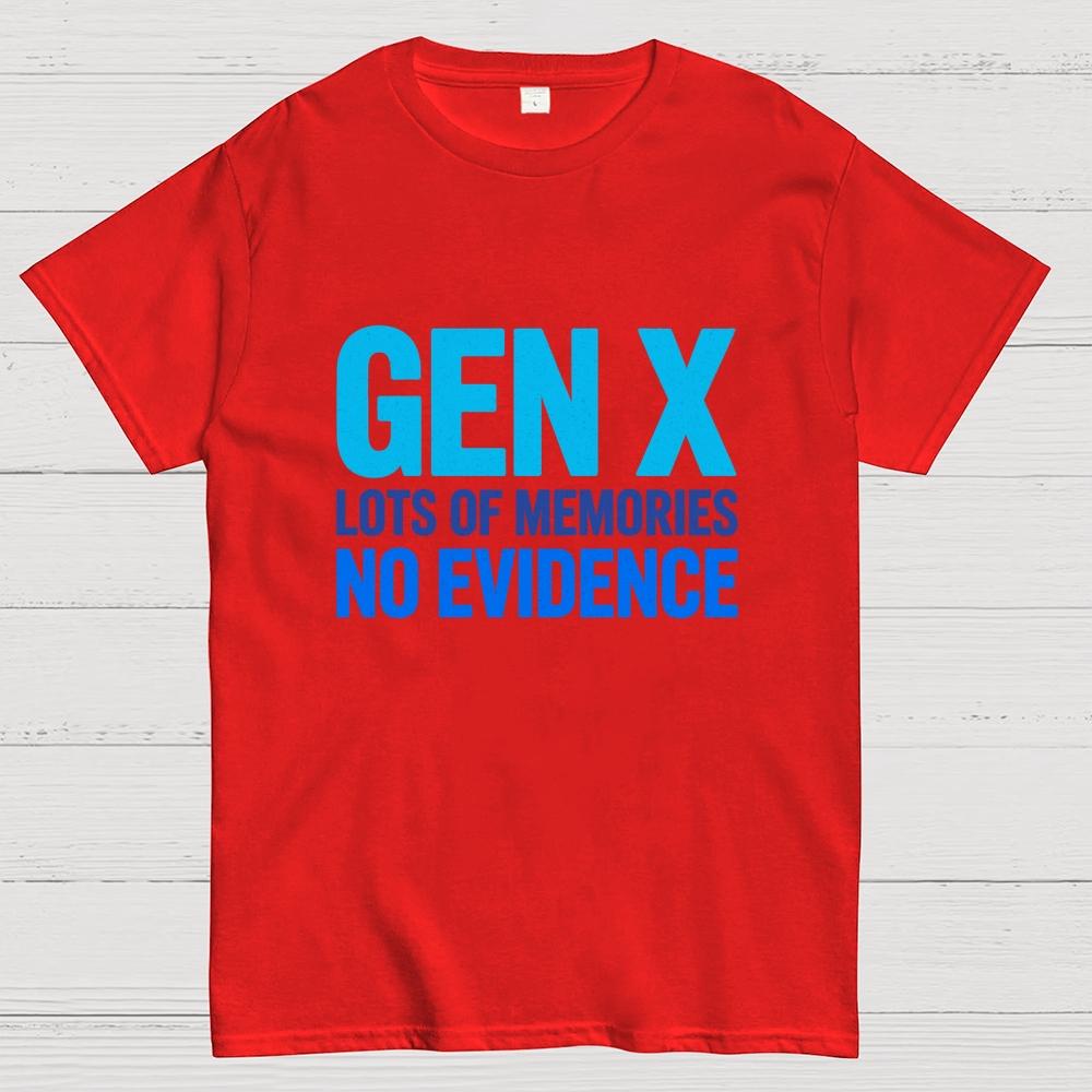 Gen-X Lots Of Memories Cotton Summer Casual Cool Loose T-Shirt