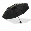 1pc Golden Chinese Dragon Tattoo Design Umbrella with Plastic Handle,Suitable for All Seasons Home Travel Outdoor UmbrellaDD1199