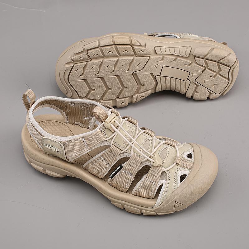 Новые летние мужские сандалии из натуральной кожи, классическая повседневная обувь, мужские уличные пляжные сандалии, римские летние мужские водные туфли, размер 35-46