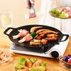 BBQ Grill Pan Non-stick Multi-function Lightweight Round Grill for Baking Grilling BBQ Quick Heating Camping Tray