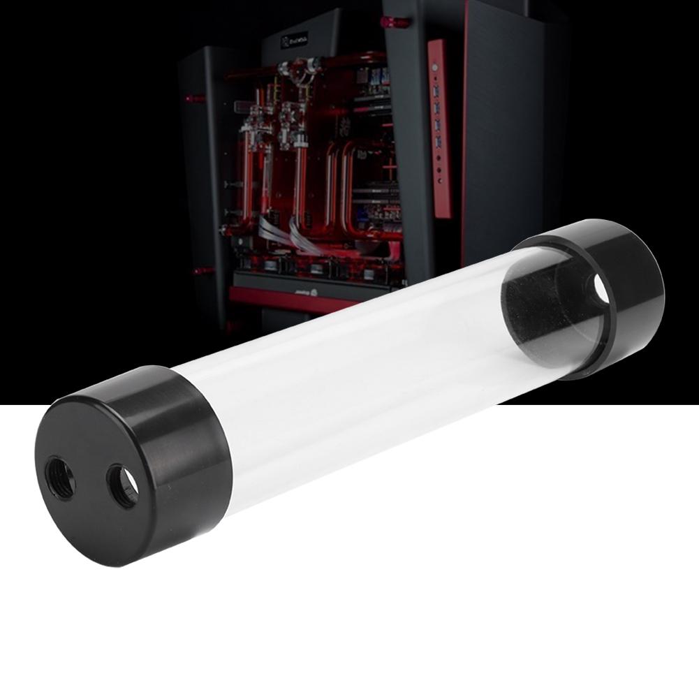 Transparent Cylindrical Computer Water Cooling Water Tank 240MM for Practicality