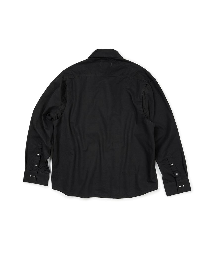 ETCE Curved Cotton Shirts (Black)