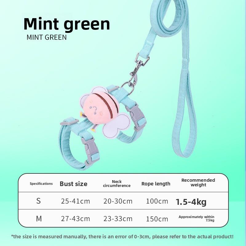Кошачий поводок-пчела, Нелиняющий I-образный регулируемый поводок для питомца, Специально для куклы тедди, Маленький размер