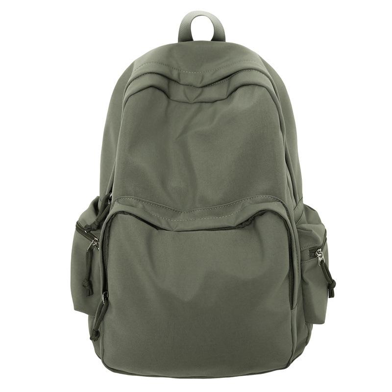 Женский школьный рюкзак мужской однотонный легкий дорожный рюкзак студенческий рюкзак