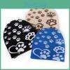 Knit Hat Acrylic With Paw Print Design For Casual Winter Wear And Sports Outdoor
