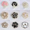 Exquisite Butterfly & Rose Camellia Brooch - Elegant Flower Corsage for Women's Suit Coats