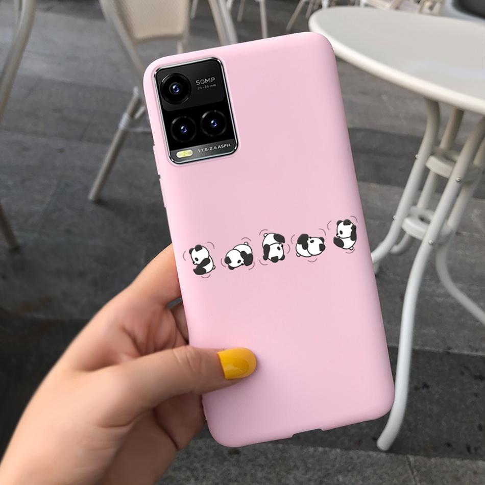 Мультяшный чехол для телефона Vivo Y21 2021 Y21S Y 21 V2110 V2111 Конфетный силиконовый чехол Задняя крышка для Vivo Y33S Y 33S V2109 Чехол Funda