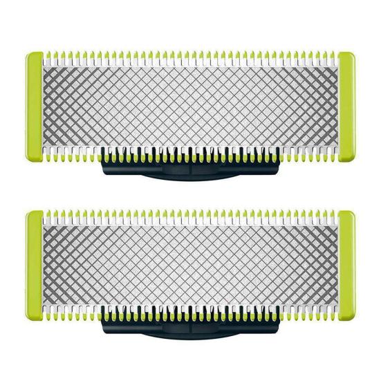 2 шт., замена лезвия для Philips One Blade QP220/50, электробритва из нержавеющей стали, мужская бритва, триммер для бороды, лезвие для головы, муж, отец, подарок