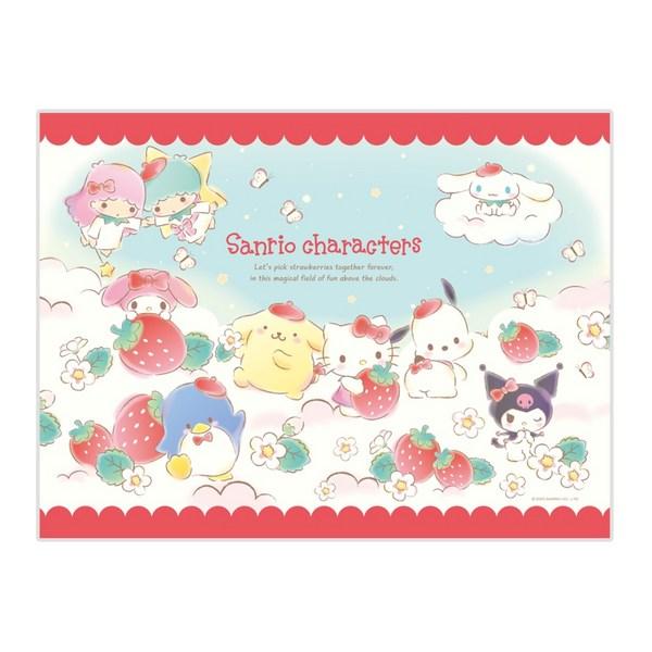 Sanrio Characters Strawberry Heaven Jigsaw Puzzle SAN-K100-023, 100 Pieces, Mixed Colors Korean Popular Toys