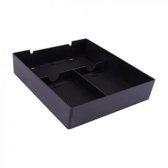 ABS Central Armrest Storage Box Organizer Fit For Rivian R1T R1S - Black
