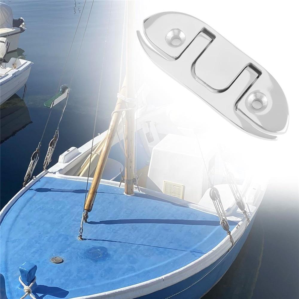 Морские складные пряжки из нержавеющей стали, 2 шт. в упаковке, откидные пряжки для швартовных тросов Морские швартовные пряжки с крепежными винтами для лодок, каяков, палубных тросов