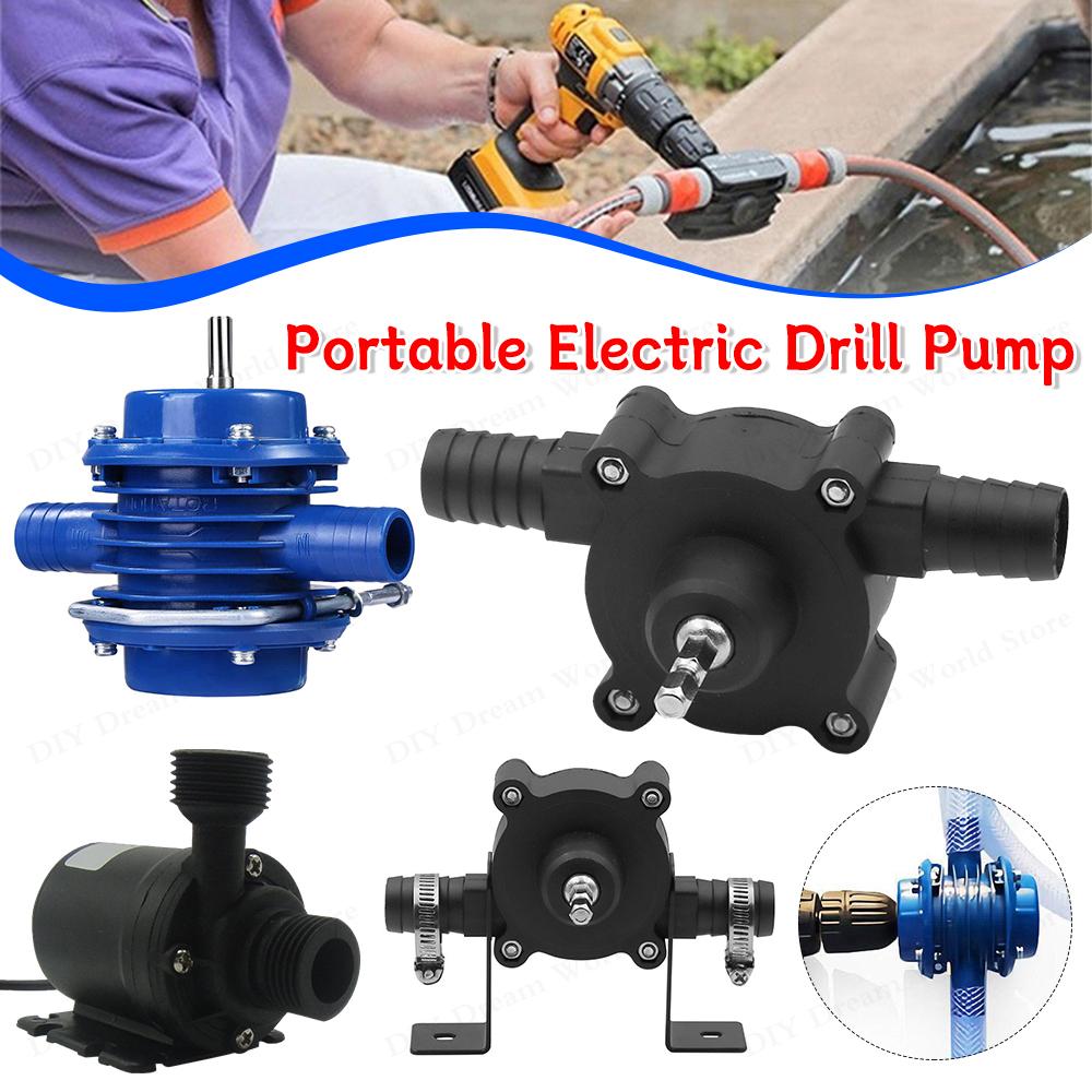 Mini Hand Self-priming Liquid Transfer Pumps Electric Drill Pump Centrifugal Pump Diesel Oil Fluid Water Pump Home Garden Outdoo