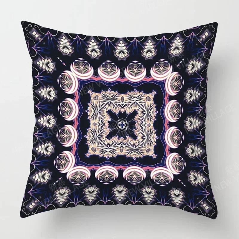 Fall Home Decor Autumn Living Room Throw Pillow Cover Sofa Boho Cushion Cover Mandala