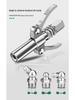 High-Pressure Self-Locking Grease Gun Nozzle - Electric, Pneumatic, Manual Compatible