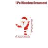 Christmas Santa Claus Wooden Door Frame Decoration Merry Christmas Decor for Home 2025 Navidad Xmas Tree Ornament New Year 2026