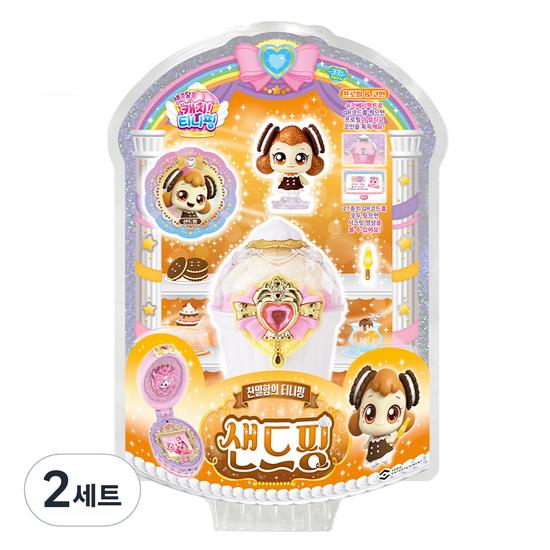 Поймать набор фигурок Tiniping Sweet and Sour Sandping, набор из 2 штук, популярный персонаж в Корее