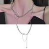 Safety Pin Gothic Women Clavicle Chain Sweater Necklace Party Jewelry Korean Style Pendant Necklace