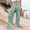 Women's Casual Pants Loose Soft Solid Color  Wide Leg Long Pants High Waist Straight Leg Pants
