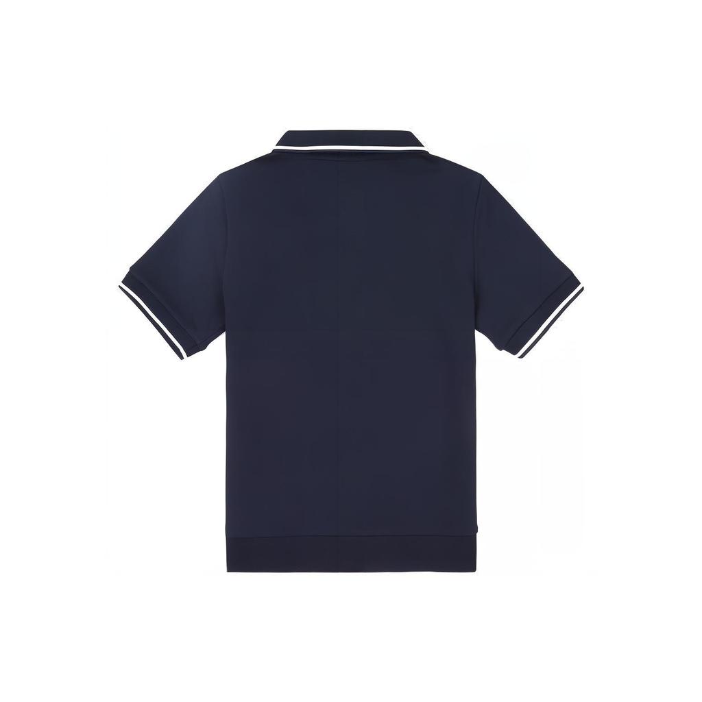 FILA Polo Shirts Women's Marine Blue Polo Collar Moderate Straight Fit FS2TSF2361F-INA