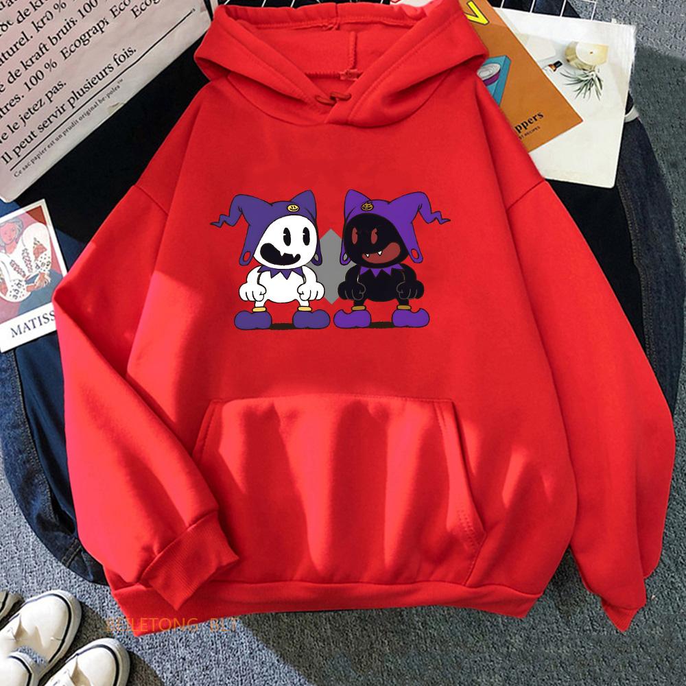 Худи Persona Повседневная Удобная Свитшот с Длинным Рукавом Круглый Вырез Флис Манга Одежда Мультяшный Принт Женская Одежда Пуловеры