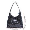 Purse Sequin Tote Bag Evening Bag Silver Shoulder Bag Casual Blingbling Handbag  Girls